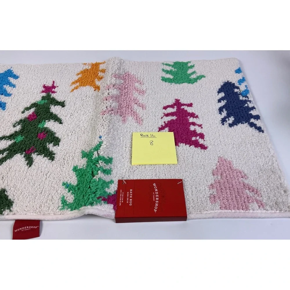 Wondershop at Target Bath Rug Non Skid Christmas Trees Multi Color‎ 17x24
